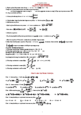 Toán 12 - Chuyên đề Số phức